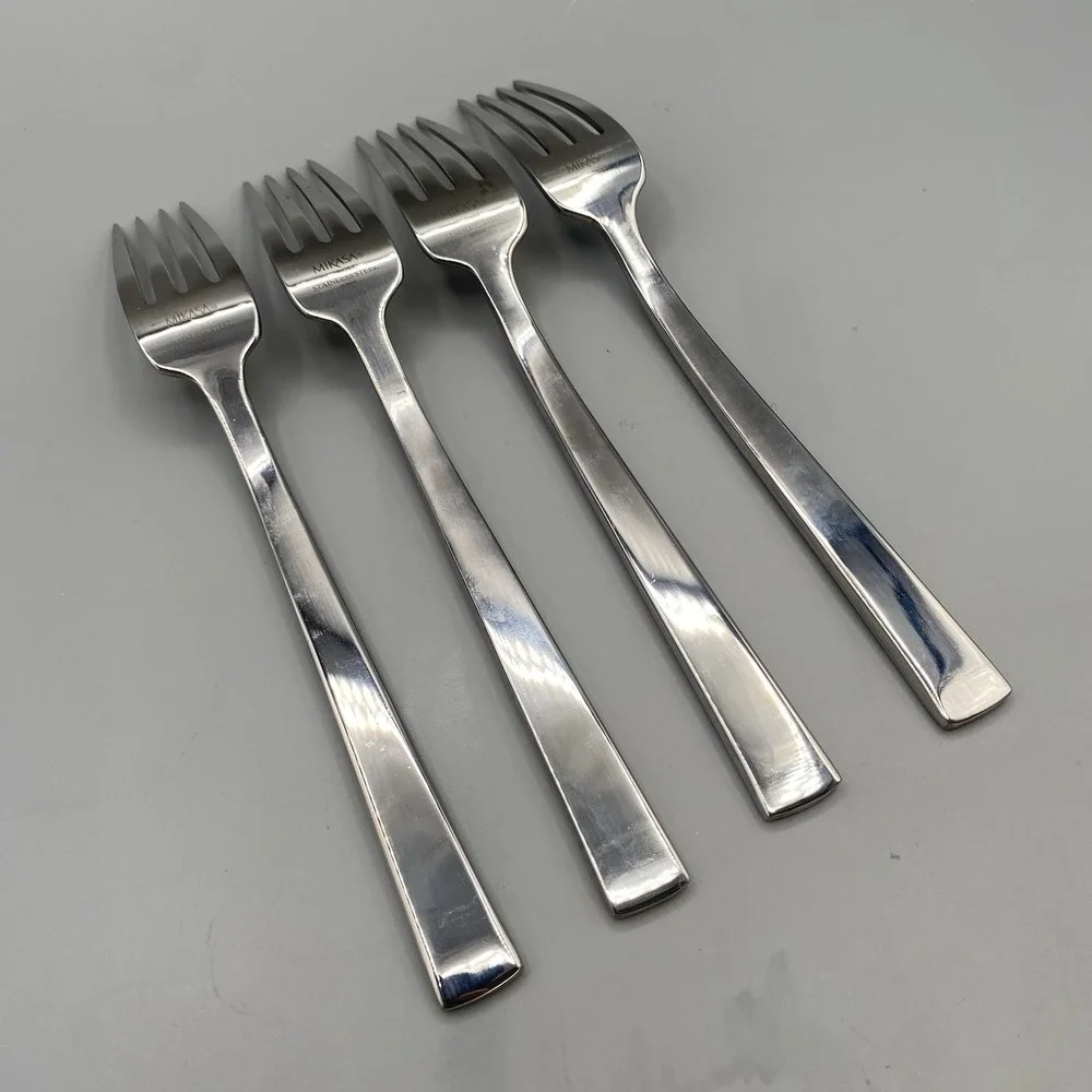 Mikasa PINCH Dinner Forks Glossy Forged‎ Stainless Flatware 8.25